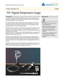 Thumbnail of document Data Sheet - FH Digital Temperature Gauge/Switch